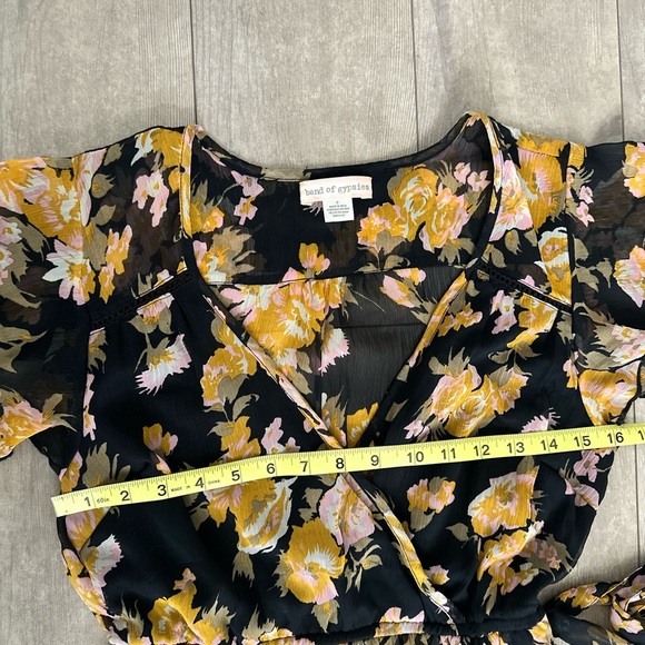 Anthropologie Band of Gypsies Maxi Dress Size Small Floral - Picture 4 of 9